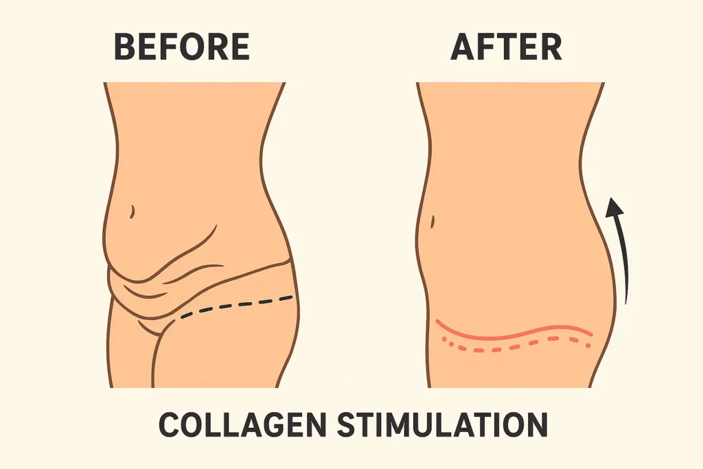 Before and after results for sagging skin after weight loss injections Gorgie